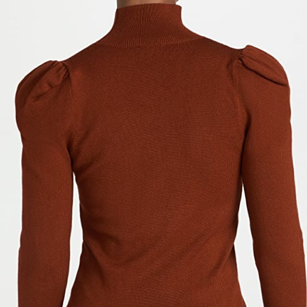 Caroline Constas Ivy Mock Neckline Long Sleeve Sienna Pullover Sweater NWT Small - Picture 6 of 11